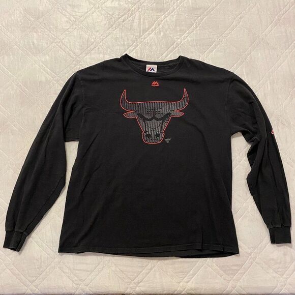 Majestic Other - NBA Chicago Bulls Majestic Black long sleeve shirt XL